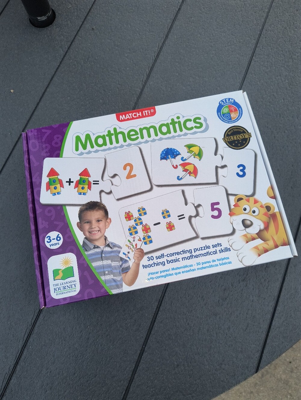 The Learning Journey Match It Mathematics Game 30 Self Correcting Puzzle